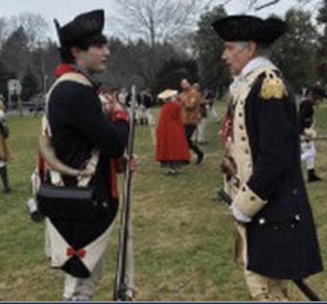 Revolutionary Soldier reenactors